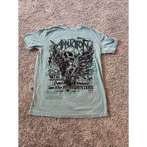 AFFLICTION LIVE FAST Souls of Sinners T-Shirt Men Size Small S Double Sided